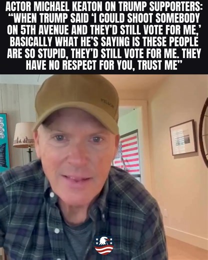 19K views · 434 reactions | Actor Michael Keaton on Trump supporters | Jack Murphy | Facebook