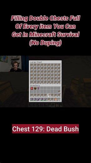 zhubes gaming on Instagram: "YES, I SHAVED MY MUSTACHE!!! #minecraft #gaming #doublechestchallenge"