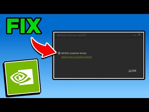 How to FIX NVIDIA INSTALLER FAILED/NOT OPENING for GeForce NOW