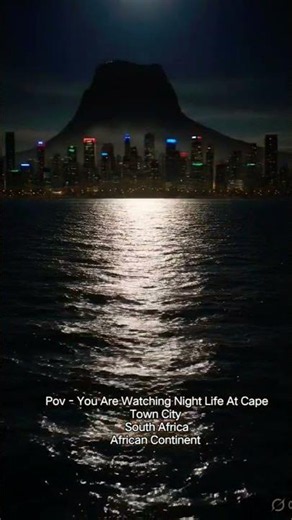 “Cape Town at night feels like paradise 😳🌃🌊”