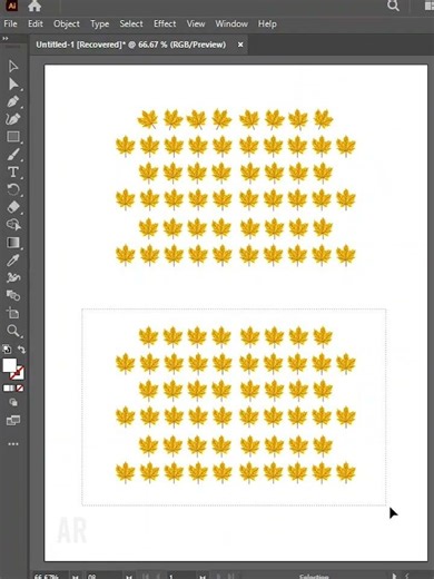 How to create a random patterns in illustrator