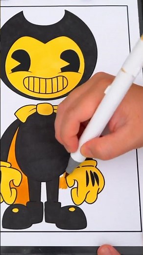 Coloring Bendy and the Ink Machine 🖋 #coloring #art #bendyandtheinkmachine