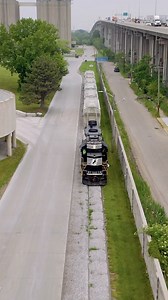 @conrailofficial spotting cars at St Mary’s Cement in Detroit. #rail #railroad #railway #drone #asmr #train #spot #detroit #work #hard #reelsvideo #reels | Craig Hensley Photography