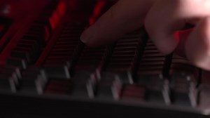 Download 4K footage of man typing on desktop PC keyboard for free