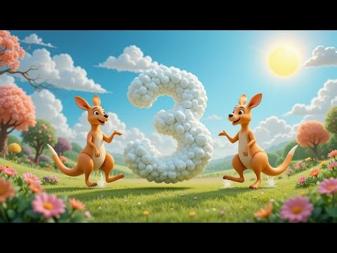 Kangaroo Counting Song | Learn Numbers 1 to 10 with Kangaroos for Kids