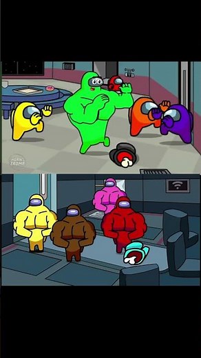 Among Us animation *distraction dance* #funny #gaming