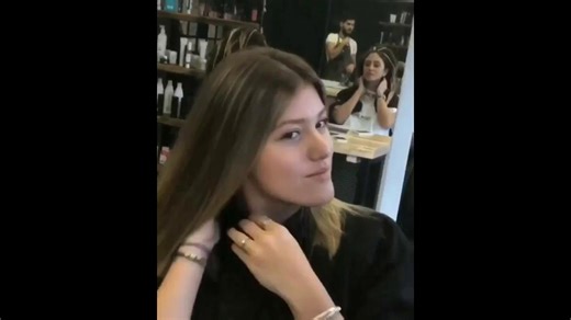 Brown Hair Cut And Coloring Trasnformation