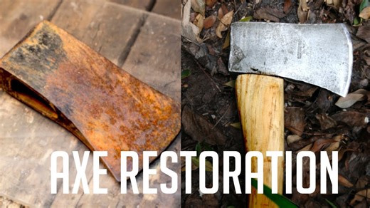 Restoring an old rusty axe