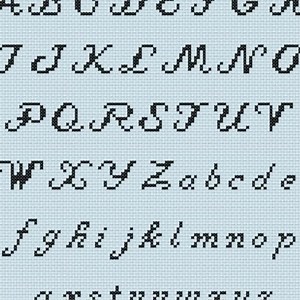 Cross Stitch Alphabet Pattern: Lettering Font (PDF Instant Download) #H617B - Etsy Canada