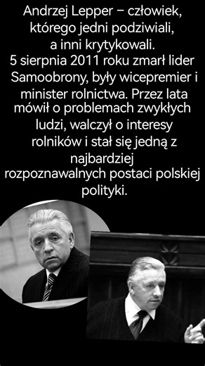 „15 lat temu Polska straciła jedną z najbardziej kontrowersyjnych postaci…”