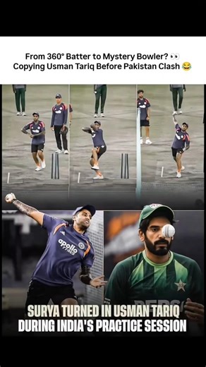 Watch Suryakumar Yadav Copy Usman Tariq’s Viral Bowling Action 😂👀 #shorts