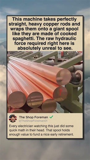 BENDING HEAVY COPPER LIKE COOKED SPAGHETTI