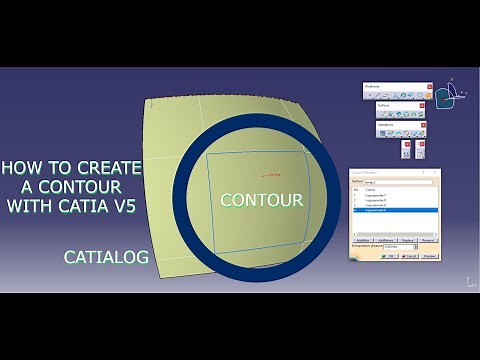 How to Create a Contour with CATIA V5