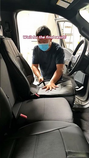 CoverDream Custom Black Seat Cover for Ford F150 2015-2026 install