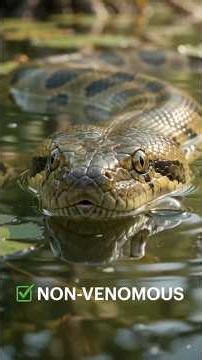 YELLOW ANACONDAS ARE SMALLER BUT JUST AS DEADLY AS GREEN ONES 🤔