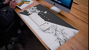 Leopard Print Gaming Mouse Pad Non Slip XL Large Mousepad Stitched Edge Rubber Base Desk Mat for Laptop PC Computer