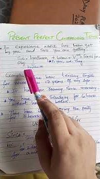 Present Perfect Continuous Tense