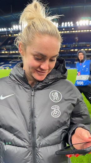 Ellie Carpenter reacts to her goal at the Bridge. 🤩 | Chelsea Football Club Women