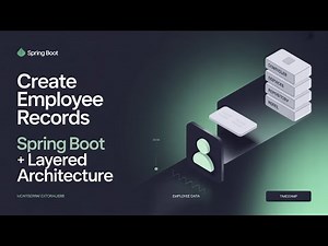 Creating Employee Records Made Easy: Spring Boot, JdbcTemplate, and Layered Architecture