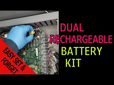 Permanently replace the battery on a Haas CNC Machine | Dual bank rechargeable battery kit | CoreDNC