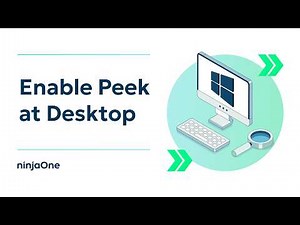 How to Turn On or Off Peek at Desktop in Windows 10