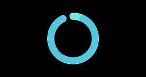 黑色背景中的Simple Circle Loading循环动画。加载图标动画的4K分辨率视频。 库存影片视频（100% 免版税）3679646035 | Shutterstock