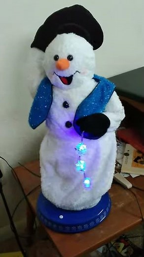 Spinning Snowflake Snowman breaks on camera😒