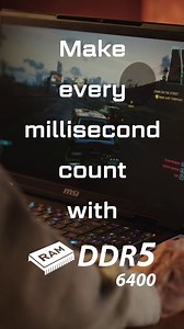 3.1K views · 35 reactions | When every millisecond counts, DDR5-6400 keeps you ahead: MSI's Titan, Raider, Vector and Stealth Series come with up to DDR5-6400 RAM, bringing faster load times, smoother gameplay, and quicker productivity. How? Check our test results in this video! Let the best specs from MSI laptops deliver the advantage you need More: https://msi.gm/RTX50Laptop | MSI Gaming | Facebook