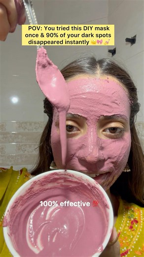 🌹 DIY Rose Petal Mask for Dark Spots & Pigmentation✨#shorts #diymask #darkspots #tanning #ytshorts
