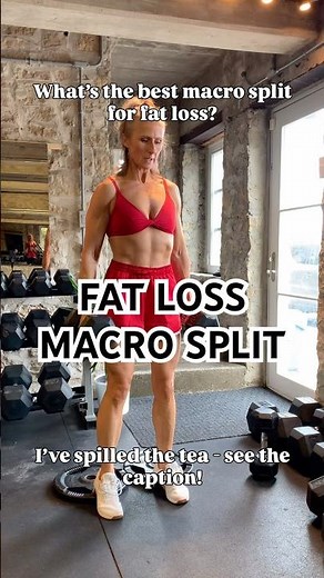 BEST MACRO SPLIT FOR FAT LOSS in comments 🔥 #beforeandafter #fatloss #weightlifting