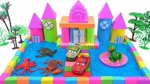 5.9K views · 157 reactions | We introduce guys about DIY Making Kinetic Sand. A castle and pool with Rainbow Colors. Hope you guys enjoy and have a nice weekend. | Play-Doh Videos | Facebook