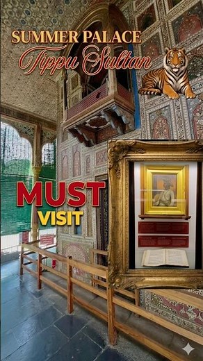 😍Inside the Tipu Sultan Summer Palace, Museum in Srirangapatna #mysore#tigerofmysore#tipusultan