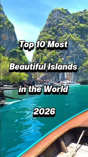 Top 10 Most Beautiful Islands in the World 2026 🏝️ | Paradise on Earth #shorts