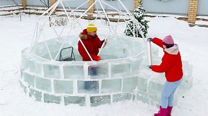 1.1M views · 2.4K reactions | They built an ICE IGLOO right in the backyard | Wood Mood | Facebook