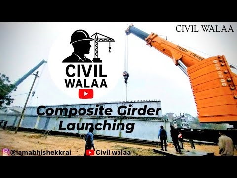 🚀 WATCH: Composite Steel Girder Launching in Action! | Bridge Construction [Engineering Feats]