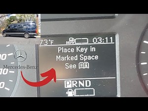 Mercedes Sprinter Key Not Detected▶️ Place Key In Marked Space FIXED