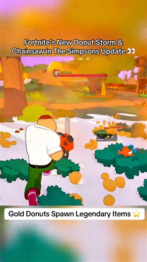 Here is gameplay of Fortnite’s New Donut Storm & New Chainsaw with Infinite Gas in The Simpsons Update 👀 #fortnite #thesimpsons #fortniteclips #fortnitememes #fortniteupdate | Tasty Husbands