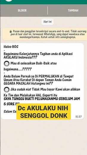 cara penagihan debt collector AKULAKU ( dc akulaku ) telat bayar akulaku #pinjamanonline