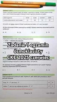 Task 1 of the eighth-grade exam CKE 2025 June (Robert started reading the book on Tuesday...)