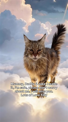 Tilly you will be missed very much. I feel honoured to have been your cat sitter. Go find my Cleo 🌈🐾 Love you Nanny Louise x x 🐾 Create your custom AI pet tribute today → https://requests.tributetails.com 🌈 All Tribute Tails videos are created with personalized, custom AI prompts. #Rainbowbridge #petheaven #pettribute #petmemorial #mainecoon