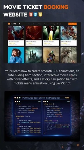 Responsive Ticket Booking Website Using HTML, CSS & JS