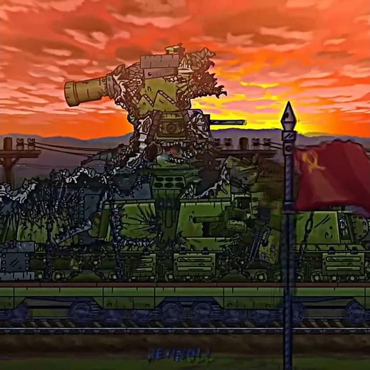 KV-44 and friends💀🔥 #геранд #edit #геранд #мультикитанки #gerand #military #tank #кв44 #animation