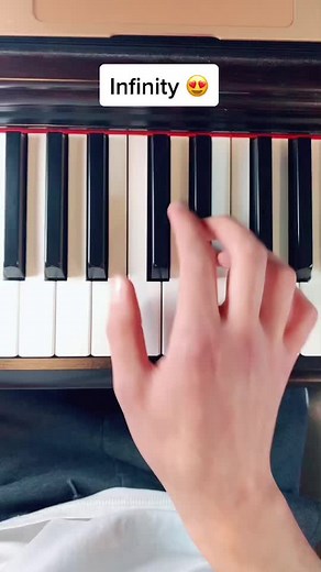 Infinity from G# #piano #tutorial #infinity #fyp