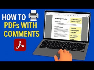 Print PDF With Comments Visible in Adobe Acrobat (Tutorial 2025)