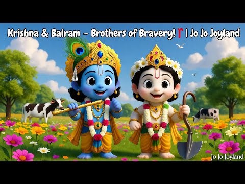 Krishna and Balram – Brothers of Bravery | Fun Kids Song | Mythical Adventure Rhyme