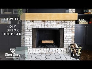 DIY Brick Fireplace