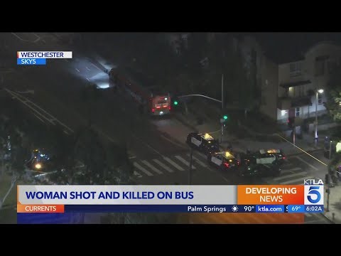 18-year-old woman shot, killed on bus near LAX