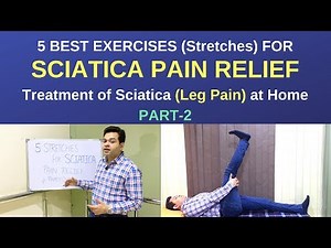 5 BEST Exercises/Stretches for Sciatica Pain Relief, Sciatica (LEG PAIN) Treatment at Home Part-2