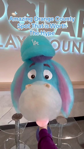 Polar Playground in Huntington Beach, California. They do different cotton candy characters daily. Lines are long so try to go on a week day or arrive early on a weekend. We got there at 11:50am for a Sunday when they open at 1pm. We were 7th in line and were back in the car at 1:30. #thingstodoinorangecounty #thingstodoinoc #thingstodowithkidsinorangecounty #orangecountyfamily #californiabucketlist #polarplayground #orangecounty #orangecountycalifornia #socaladventures #socallife #desserttiktok