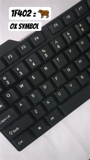 Typing trick!! ( Code 1F402 )_Ox Symbol | #asmr #keyboard #typing #computer